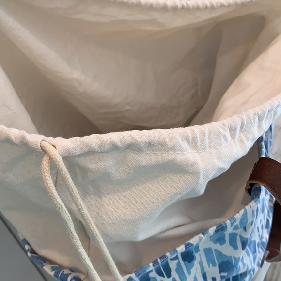 Blue and Brown Tote Bag - Picture 4 of 10